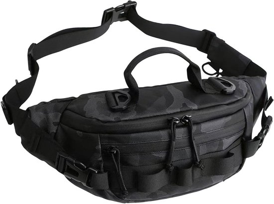 Visheuptas - Outdoor tas - Vissen en wandelen - Waterdicht Oxford doek - 38x17x9 cm - Camouflage
