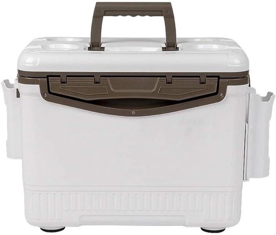 Viskist - Opbergbox Visser - Vismateriaal Opbergen - Isolerende Functionaliteit - 20L Capaciteit - Grijs