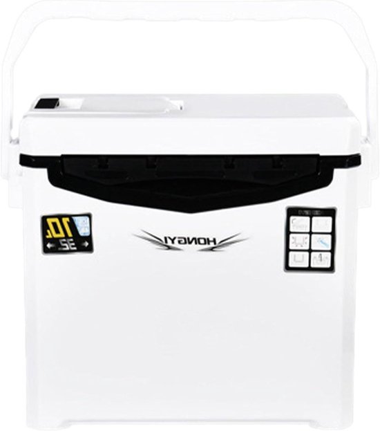 Viskoelbox - Vis Cooler Vervoerbox - Buitenavonturen Opslag - Slijtvaste Constructie - 10 Liter - Grijs