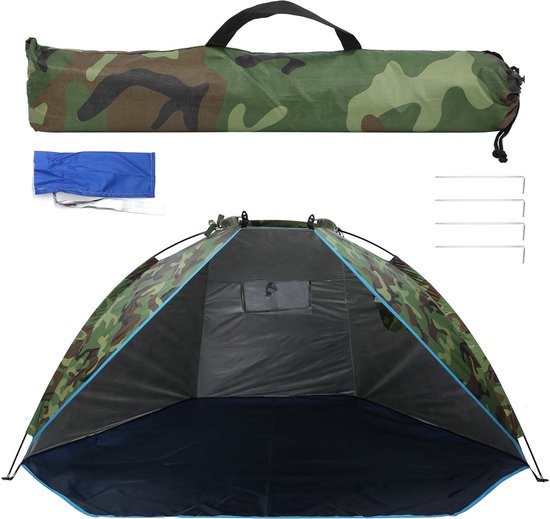 Vissen Tent, Outdoor Draagbare Vissen Onderdak Waterdichte Camouflage Zonnescherm Twee Persoon Camping Tent van Merkloos