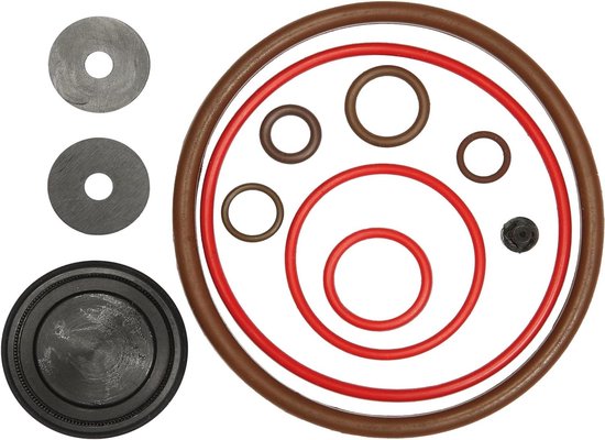 Viton Afdichtingsset - Reparatieset Spuit - Onderhoud Tuin - Gemaakt in VS - 21x11x1 cm - Zwart