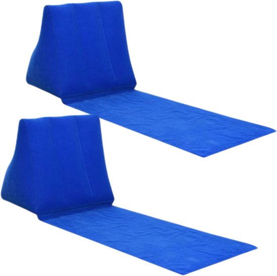 Vivva - 2x Strandmatras - Opblaasbare Lounge Stoelen (Set van 2) - Strandligstoelen - Kamperen - Waterdicht - (102x38cm) - LEHATIKO van Vivva