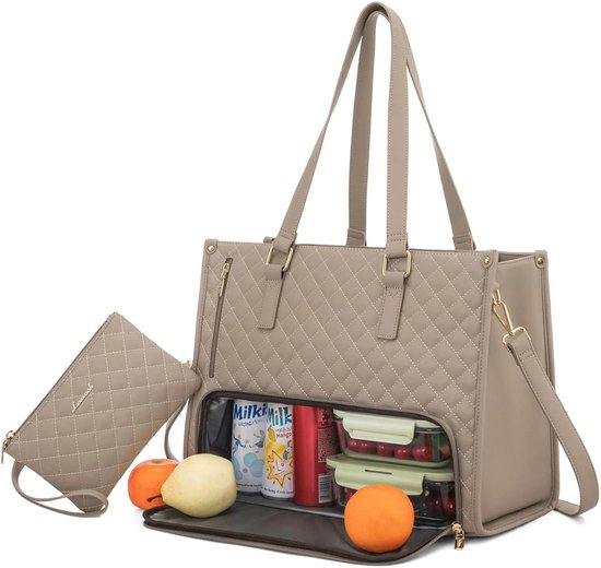 Vivva - Lunchtas - Koeltas - Thermotas - Lunchbox Tas - Isolatiejas - Maaltijd Bewaartas - Cream - TOTOLUX van TOTOLUX