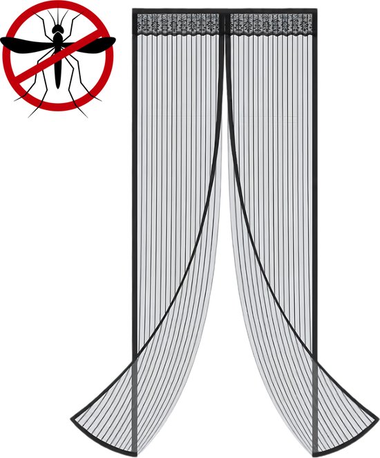 Vliegengordijn - 210 x 100cm - Magnetisch Deurhor - Horgordijn - Hordeur - Insect vrij - Universeel - Eenvoudig - Inclusief Bevestigingsmateriaal - Rheme van Rheme