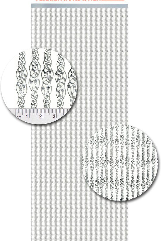 Vliegengordijn Kunststof Pisa Transparant - 100cm x 240cm