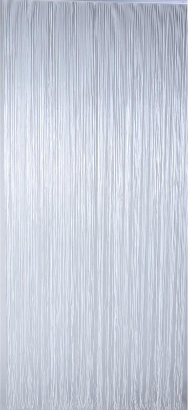 Vliegengordijn PVC spaghetti wit - 90 x 220 cm - 360 strengen - insectenwerend