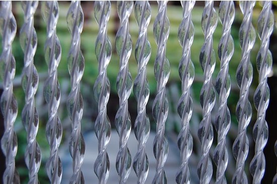 Vliegengordijn Riva-1, 90x210 cm, transparant-grijs van Sealskin