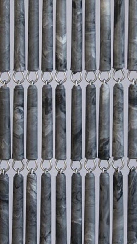 Vliegengordijnenexpert Hulzen - Vliegengordijn - 90x210 cm - Grijs van Merkloos