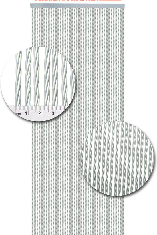 Vliegengordijnenexpert Napoli - Vliegengordijn - 100x240 cm - Zilver