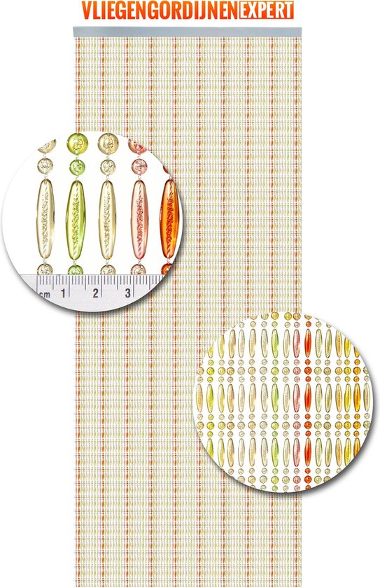 Vliegengordijnenexpert - Vliegengordijn - 100x240 cm - Multicolor