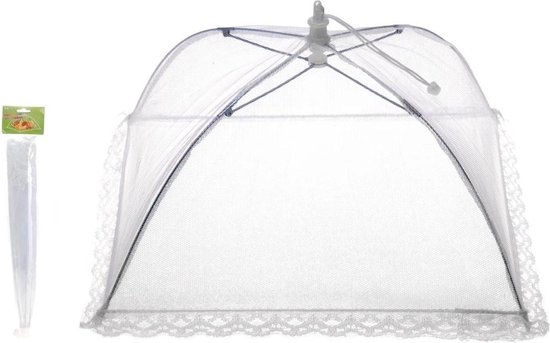 Vliegenkapje - 30 x 30 cm -barbeque - buiten eten  vliegenbescherming -Set van 1 stuks van Mokcci