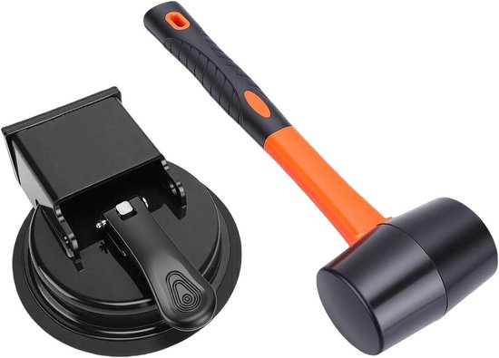 Vloer Fixer - Laminaat Reparatie - Vloeren Egaliseren - Sterke Zuignap - 118 mm Diameter - Zwart