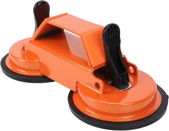 Vloer Gaten Fixer - Dubbele Zuignap - Vloer Reparatie - 70kg Zuigkracht - 118mm Diameter - Zwart