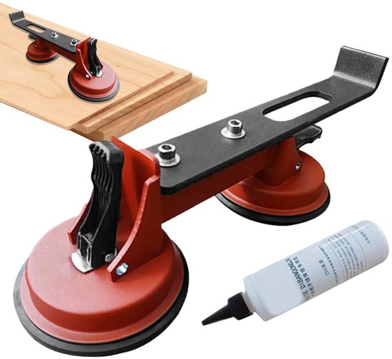 Vloer Kier Reparatie Gereedschap - Kierhersteller Zuignap - Vloeren Herstellen - Verstelbaar Multifunctioneel - 34x11x10 cm - Grijs