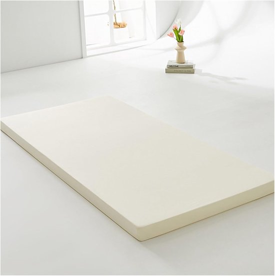 Vloer Matras - Slaapmat Futon - Comfortabel Slapen - Opvouwbaar Ontwerp - 150x200cm - Wit