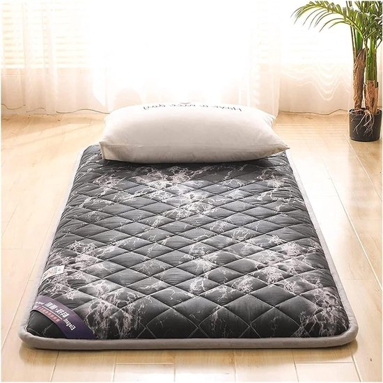 Vloer Matras - Tatami Slaapmat - Comfortabel Slapen - Ademend Vezelkatoen - 100x200cm - D