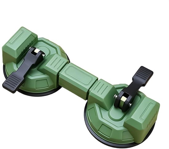 Vloer Reparatie Gereedschap - Kier Fixeer - Vloeren Onderhouden - Dubbele Zuignap - 28 cm - Zwart
