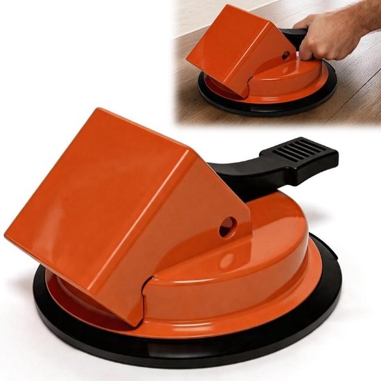 Vloer reparatie gereedschap - Laminaat parket - Vloer repareren - Geactiveerde zuignap - 12 x 6 x 4 cm - Oranje
