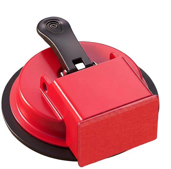 Vloer reparatie gereedschap - Naad opvulmateriaal - Vloeren herstellen - Met zuignap - 12 x 4 cm - Rood van Merkloos