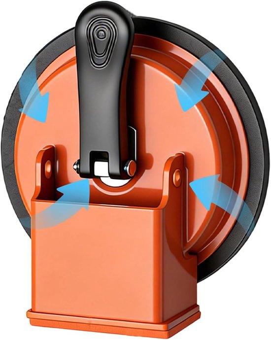 Vloer Reparatie Gereedschap - Zuignap Grijper - Vloeren Bevestigen - Schokabsorberende Viltlaag - 14 x 14 x 5 cm - Zwart