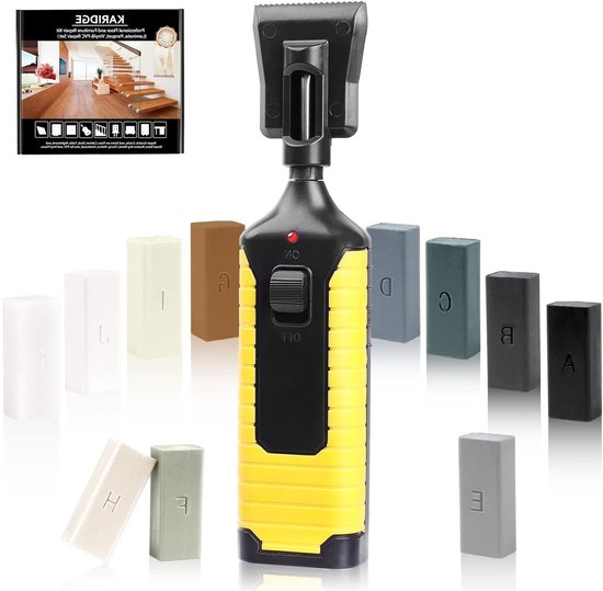 Vloer Reparatie Kit - Harde Was Set - Schade Herstellen - Professionele Afwerking - 19 Eenheden - Grijs