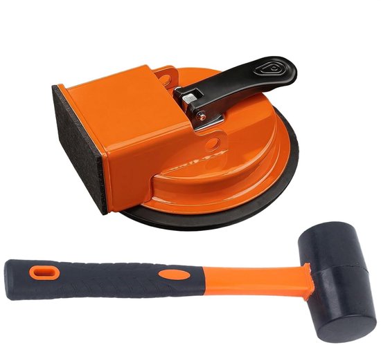 Vloer Reparatie Set - Laminator Gereedschap - Vloer Onderhoud - Naadloze Afsluiting - 900 gram - Zwart Oranje