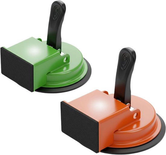 Vloer Reparatie Tool - Laminaat Gereedschap - Vloeren Dichten - Zware Koolstofstaal - Tot 12mm dik - Oranje Groen
