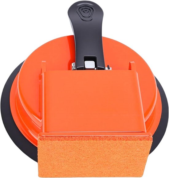 Vloer Reparatie Tool - Laminaat Vloer Fixer - Vloeren Monteren - Krachtige Zuignap - 118 mm Diameter - Oranje