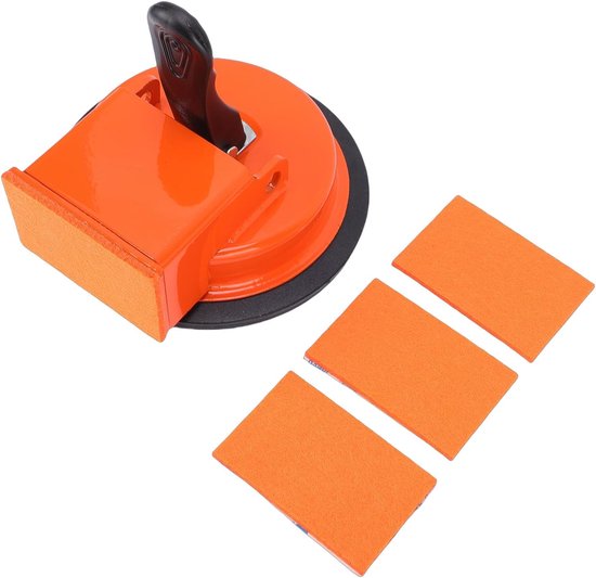 Vloer Reparatiegereedschap - Laminaat Vloer Fixer - Vloeropeningen Dichten - Sterke Afdichting Met Zuignappen - 3 Herbruikbare Pleisters - Oranje