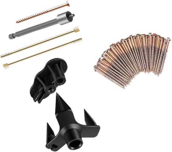 Vloer reparatieset - Stille vloer kit - Vloer repareren - Complete set met hulpmiddelen - 50 schroeven - Niet gespecificeerd