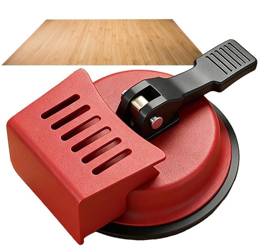 Vloer Spleet Reparatie - Zuignap Gereedschap - Vloeren Leggen - Antislip Rubber Basis - 70-110 mm - Zwart