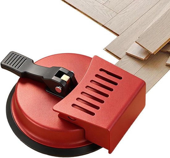 Vloer Zuignap Gereedschap - Kieren Fixeer - Vloer Installatie - Schadevrije Reparatie - 12 x 12 cm - Zwart