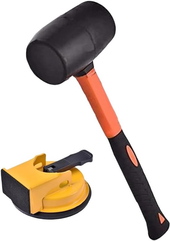 Vloerbevestigingsgereedschap - Scheiding Fixer - Vloeren Repareren - Zuigaangedreven Systeem - 12 x 12 x 6 cm - Zoals Afgebeeld