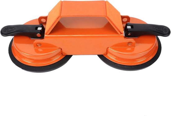 Vloerfixeer Gereedschap - Dubbele Zuignap - Vloergaten Dichten - Geluidsreducerend - 118 mm Diameter - Zwart