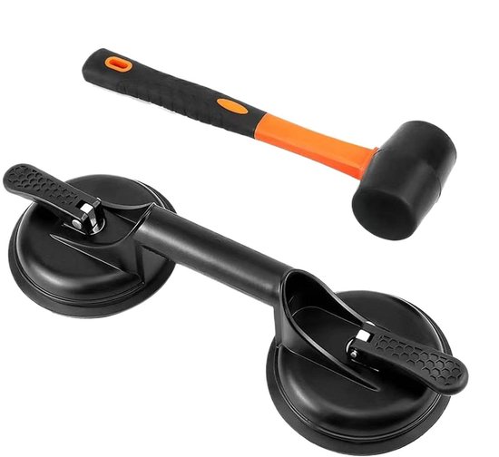 Vloerherstel Kit - Kier Reparatie - Vloeren Repareren - Krassenvrije Bevestiging - 33x13x8.5 cm - Aluminium