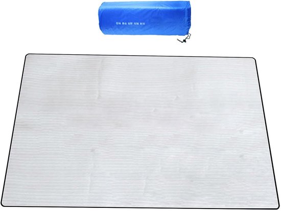 Vloermat aluminiumschuim - Isolerende onderlaag - Kamperen en wandelen - Constante warmteondersteuning - 150 x 200 cm - Grijs