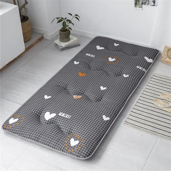 Vloermat Opvouwbare Futon - Tatami Matras Studentenkamer - Comfortabel Slapen - Huidvriendelijke Stof - 150 x 200 cm - Geel