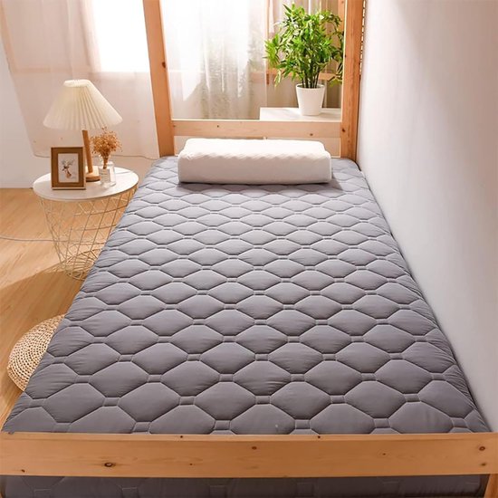 Vloermatras Dik - Opvouwbaar Futon - Comfortabel Slapen - Ergonomisch Ontwerp - 120x200cm - Wit