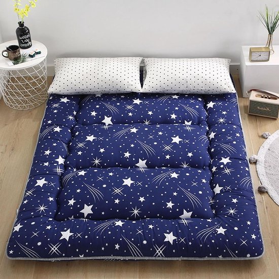 Vloermatras - Futon matras - Comfortabel slapen - Opvouwbaar en draagbaar - 90 x 200 cm - Kleur 1