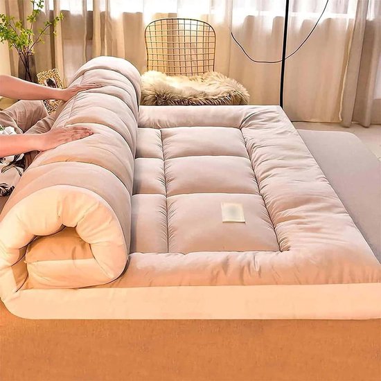 Vloermatras Futon - Opvouwbare Mat - Comfortabel Slapen - Extra Dik - 200x220cm - Niet gespecificeerd