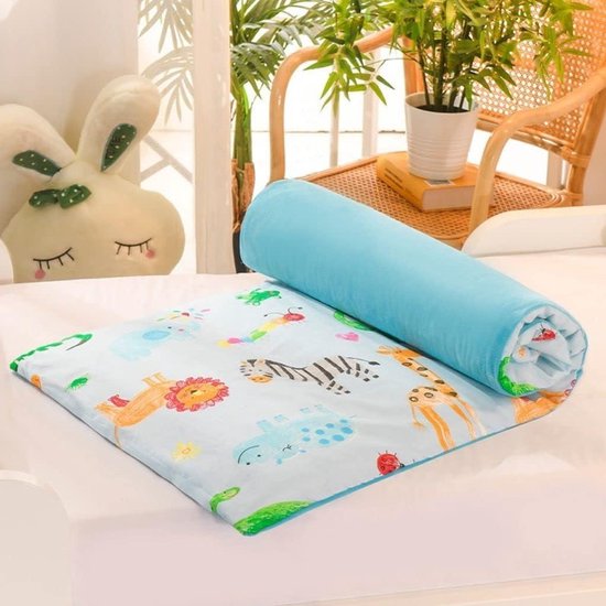Vloermatras Futon - Tatami Slaapmat - Comfortabel Slapen - Afneembare Hoes - 70x150cm - Geel