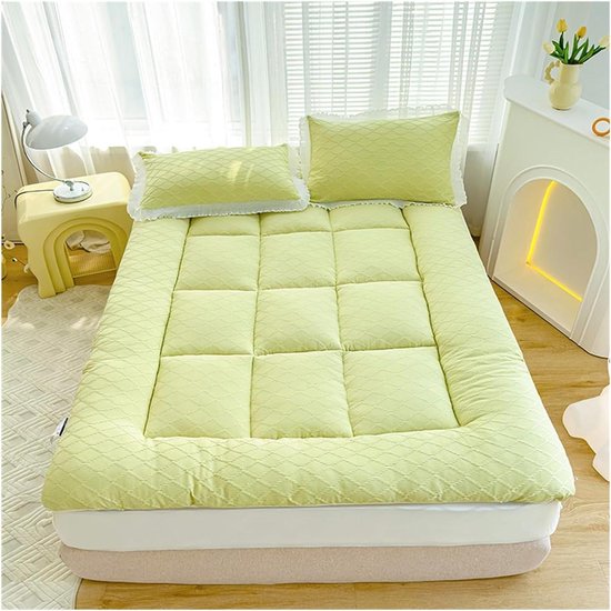 Vloermatras - Futonmatras Gastenmatras - Comfortabel Slapen - Gewatteerd Katoen - 180x200cm - Stijl 4