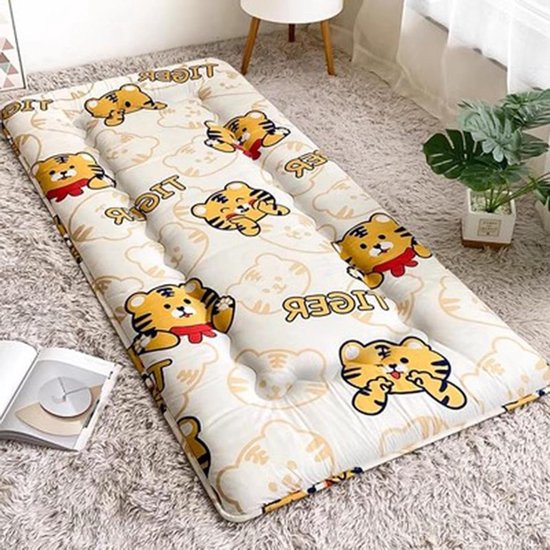Vloermatras - Japanse futon - Comfortabel slapen - Opvouwbaar en draagbaar - 90x190cm - Niet gespecificeerd