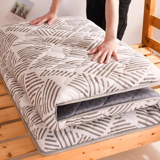 Vloermatras - Japanse slaapmat - Comfortabel slapen - Opvouwbaar en dik - 100x200cm - B