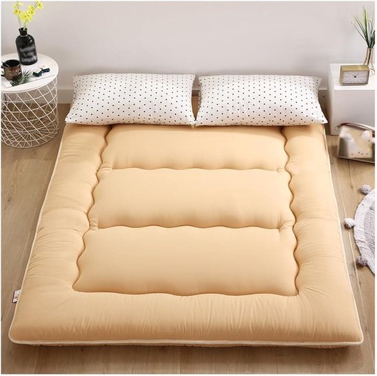Vloermatras - Japanse tatami - Comfortabel slapen - Verdikt oprolbaar ontwerp - 100x200cm - Grijs