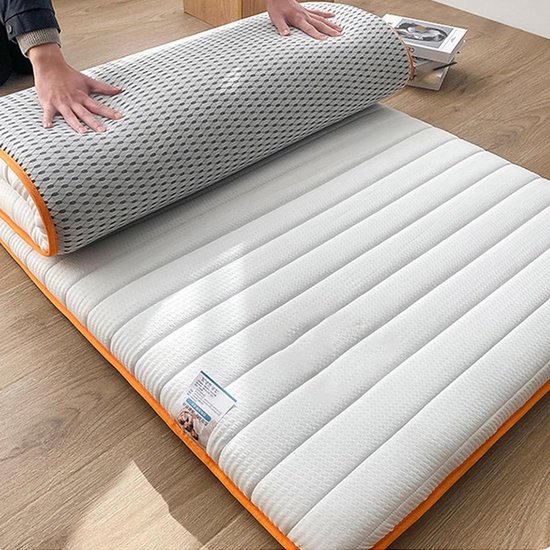 Vloermatras Opvouwbaar - Japanse Futon Tatami - Comfortabel Slapen - Zacht Gevuld - 120x200cm - A