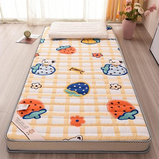 Vloermatras - Opvouwbaar Matras - Comfortabel Slapen - Huidvriendelijk Polyester - 100x200cm - Fruit