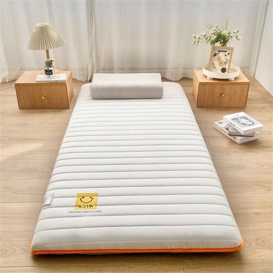 Vloermatras - Opvouwbaar Matras Japanse Futon - Overal Slapen - Dubbel Oprolbaar - 90 x 200 cm - Groen