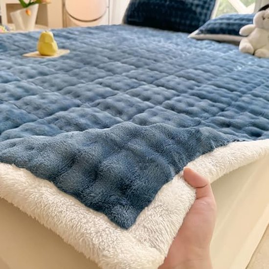 Vloermatras - Opvouwbaar matras - Ruimtebesparend slapen - Lichtgewicht en draagbaar - 120x200cm - Blauw