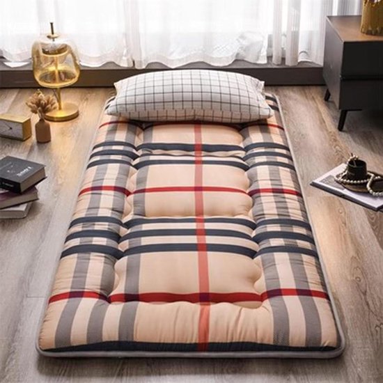 Vloermatras - Tatami mat - Comfortabel slapen - Ademend en zacht - 100x200cm - Naturel
